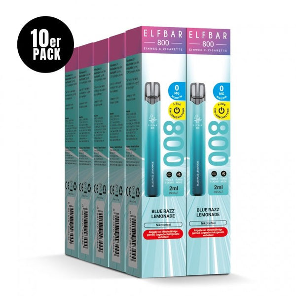 Elfbar 800 Nikotinfrei Einweg E-Zigarette (10er Pack) - Elfbar - Smokkie