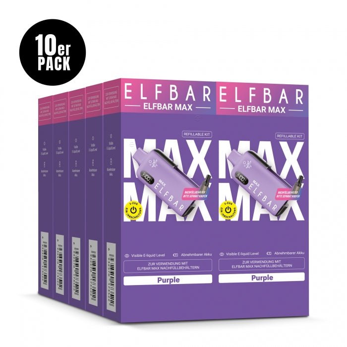 Elfbar Max Basisgerät (10er Pack) - Elfbar - Smokkie