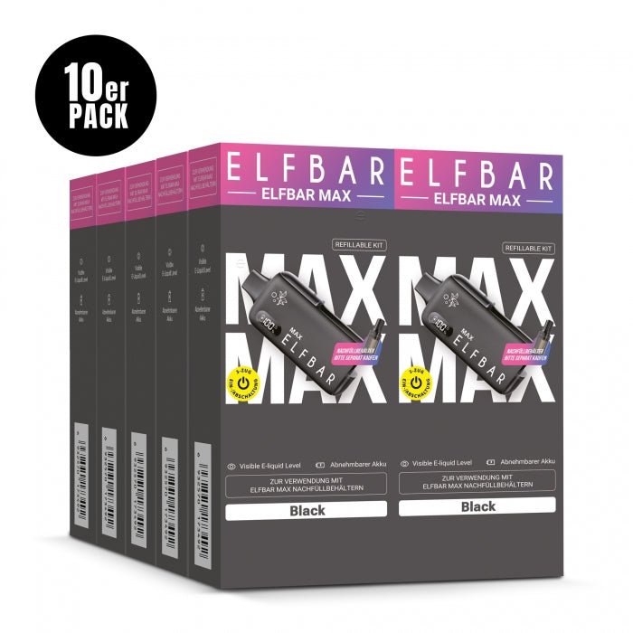 Elfbar Max Basisgerät (10er Pack) - Elfbar - Smokkie