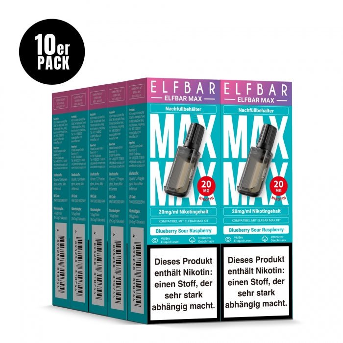 Elfbar Max Prefilled Pod (10er Pack) - Elfbar - Smokkie