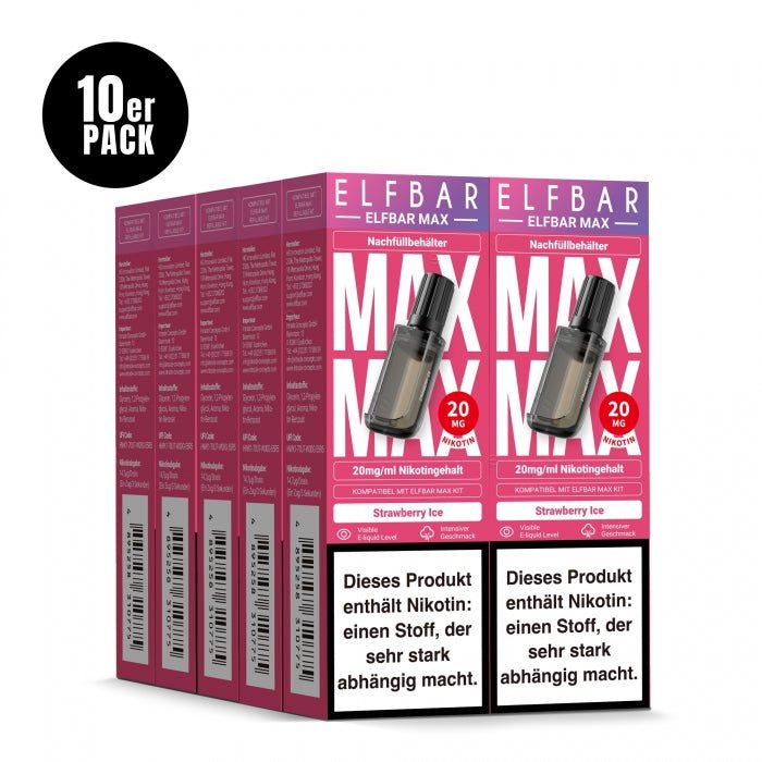 Elfbar Max Prefilled Pod (10er Pack) - Elfbar - Smokkie