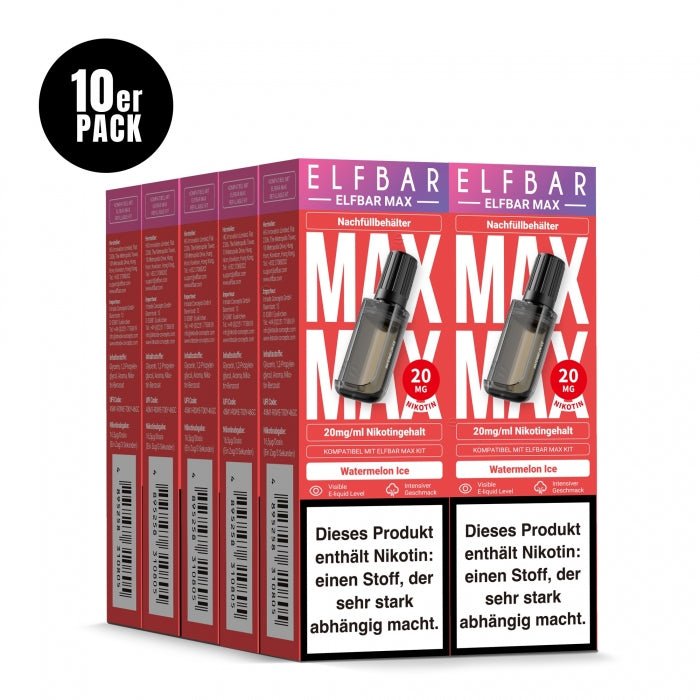 Elfbar Max Prefilled Pod (10er Pack) - Elfbar - Smokkie