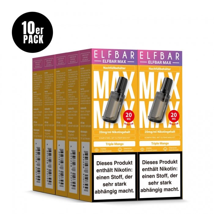 Elfbar Max Prefilled Pod (10er Pack) - Elfbar - Smokkie