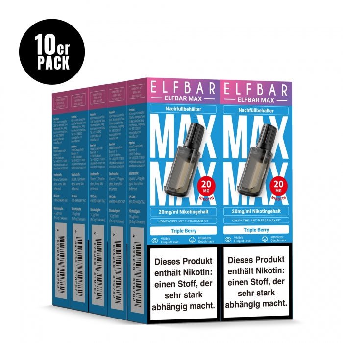 Elfbar Max Prefilled Pod (10er Pack) - Elfbar - Smokkie