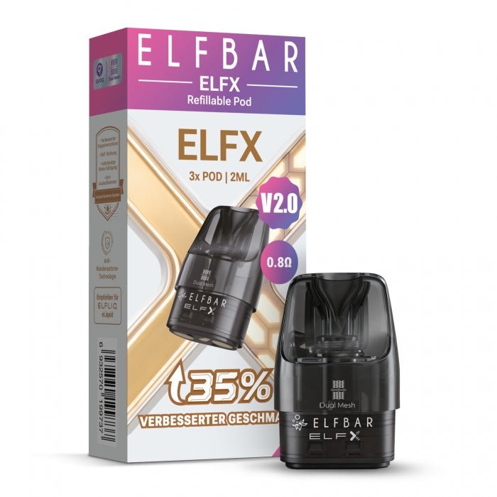 ELFX V2.0 2ml Leerpod (3Stk.) - Elfbar - Smokkie