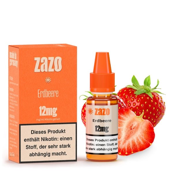 Erdbeere ELiquid 10ml von ZAZO Made in Germany - Smokkie