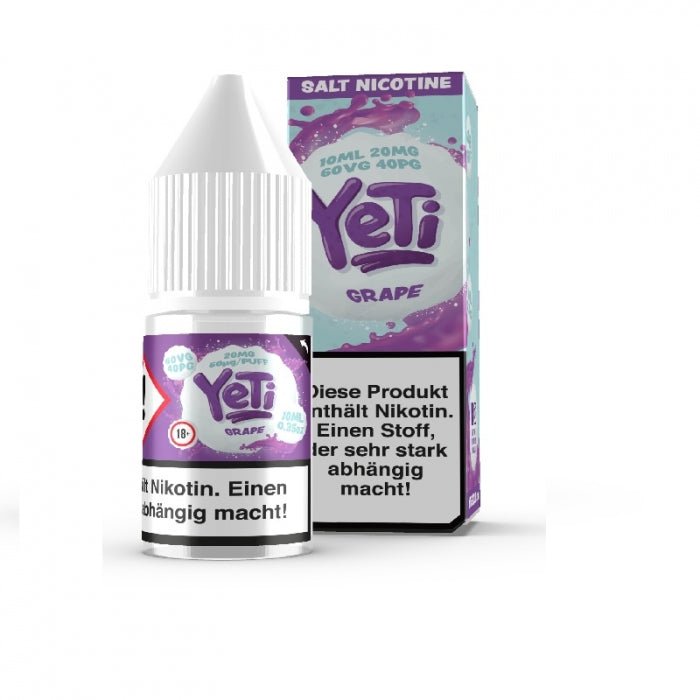 Grape 10ml Nikotinsalzliquid Trauben Frische Yeti - Smokkie | eine Marke der Smoke Smart GmbH