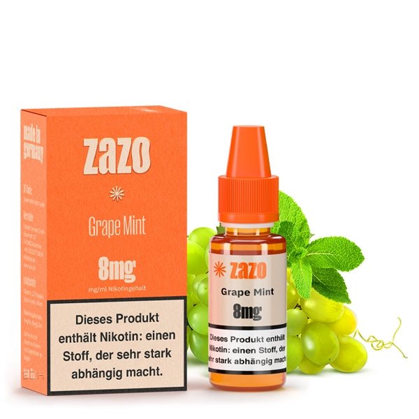 Grape Mint ELiquid 10ml von Zazo Made in Germany - Smokkie | eine Marke der Smoke Smart GmbH