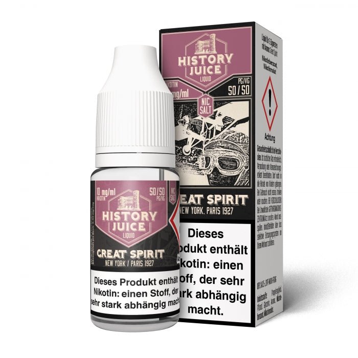 Great Spirit Belgische Waffel cremige Vanille Nikotinsalzliquid HISTORY JUICE - Smokkie | eine Marke der Smoke Smart GmbH
