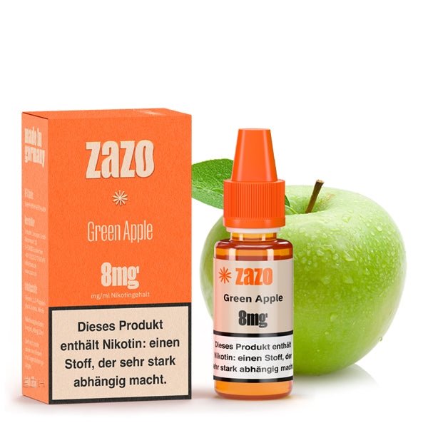 Green Apple ELiquid 10ml von ZAZO Made in Germany - Smokkie