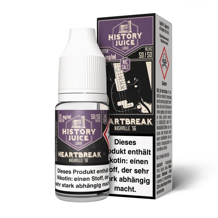 Heartbreak Frucht Brause Menthol Nikotinsalzliquid HISTORY JUICE - Smokkie | eine Marke der Smoke Smart GmbH