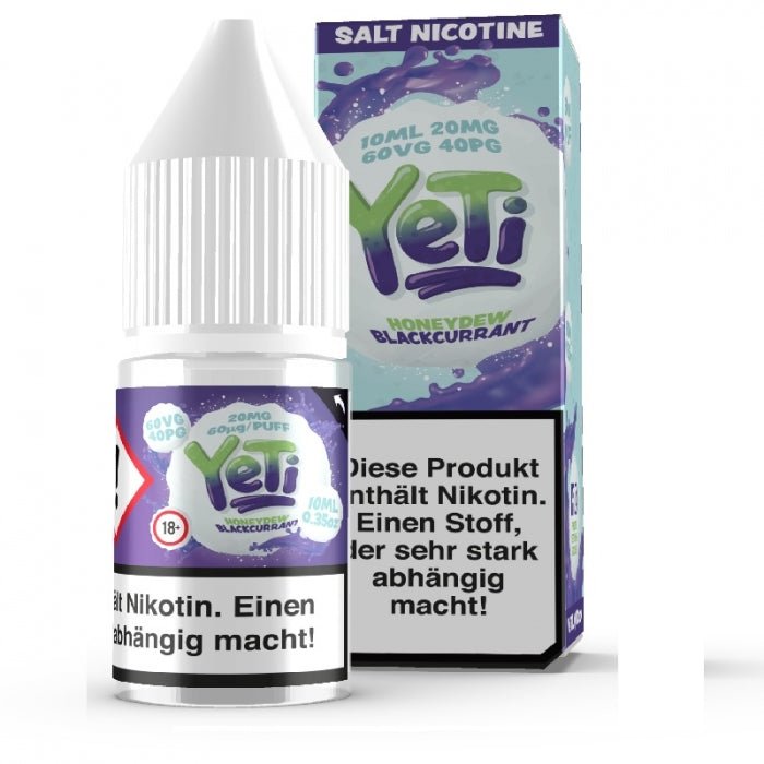 Honeydew Blackcurrant 10ml Nikotinsalzliquid Honigmelone Cassis Frische Yeti - Smokkie | eine Marke der Smoke Smart GmbH