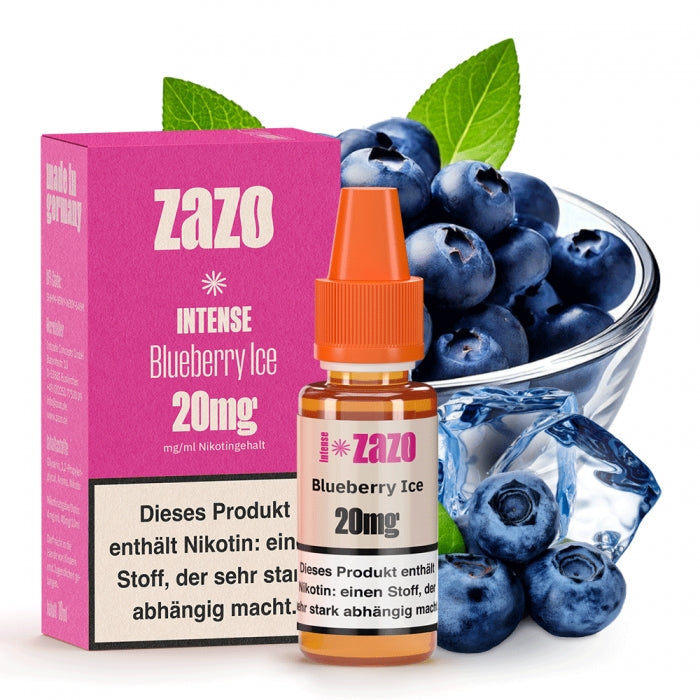 Intense Nikotinsalzliquid 10ml Blueberry Ice ZAZO - Smokkie