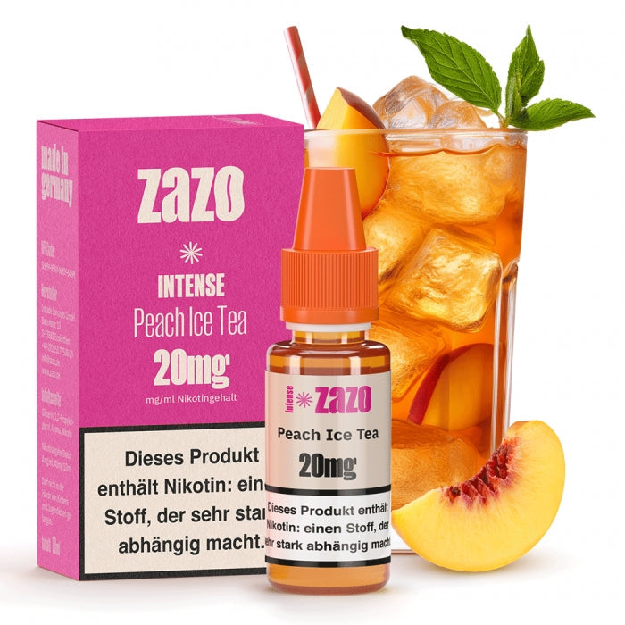 Intense Nikotinsalzliquid 10ml Peach Ice Tea ZAZO - Smokkie