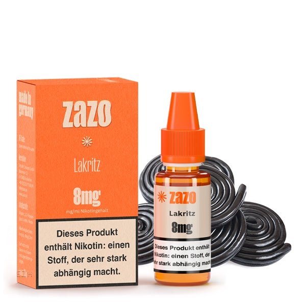 Lakritz ELiquid 10ml von Zazo Made in Germany - Smokkie | eine Marke der Smoke Smart GmbH