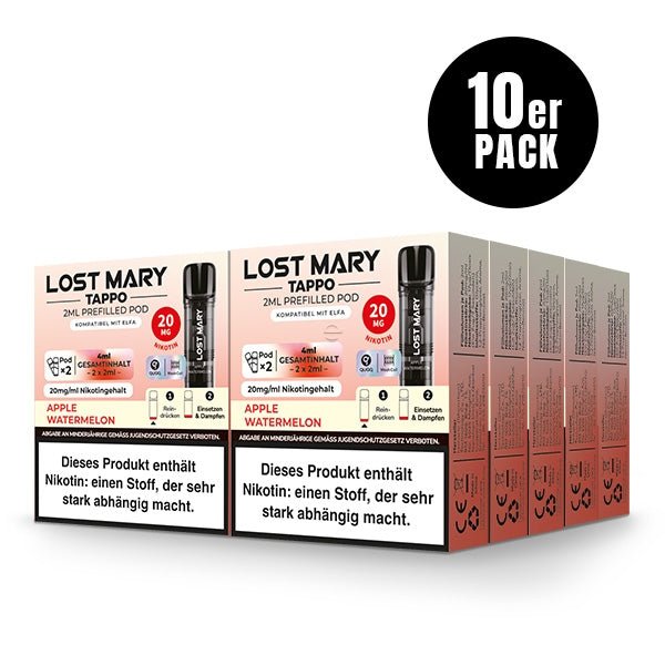 Lost Mary Tappo 2ml Prefilled Pod 10x2Stk Neue Sorten by ELFBAR - Smokkie