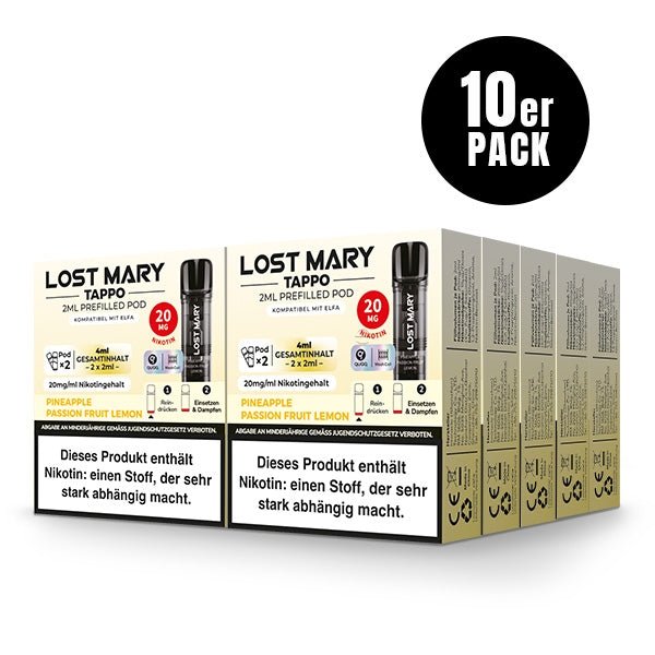 Lost Mary Tappo 2ml Prefilled Pod 10x2Stk Neue Sorten by ELFBAR - Smokkie