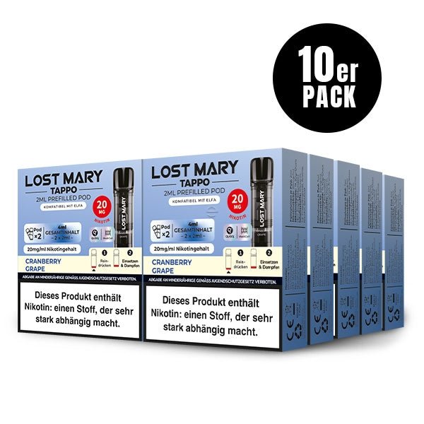 Lost Mary Tappo Prefilled Pods 10er Pack by ELFBAR - Smokkie
