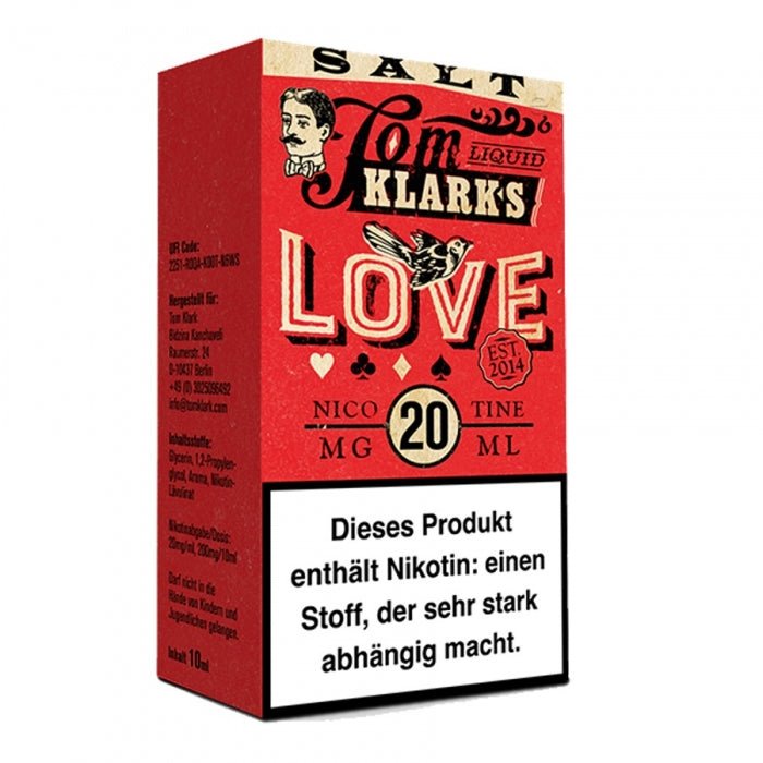 LOVE Nikotinsalzliquid 10ml TOM KLARK - Smokkie | eine Marke der Smoke Smart GmbH