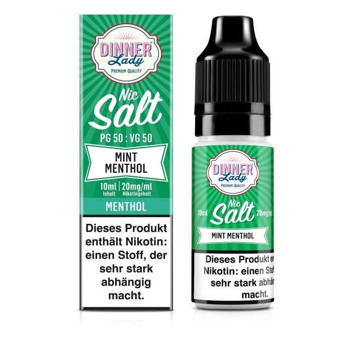 Mint Menthol Nikotinsalzliquid (Minze & Menthol) - Dinner Lady - Smokkie | eine Marke der Smoke Smart GmbH