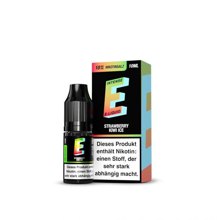 E Intense Strawberry Kiwi Ice Nikotinsalz Liquid 10ml TVE Flasche - Smokkie