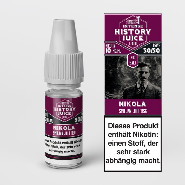Nikola ZitroneMinze Nikotinsalzliquid INTENSE HISTORY JUICE - Smokkie