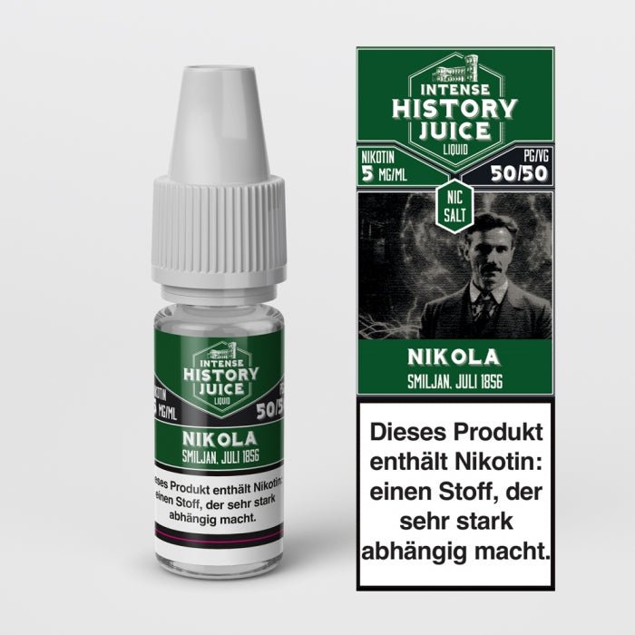 Nikola ZitroneMinze Nikotinsalzliquid INTENSE HISTORY JUICE - Smokkie