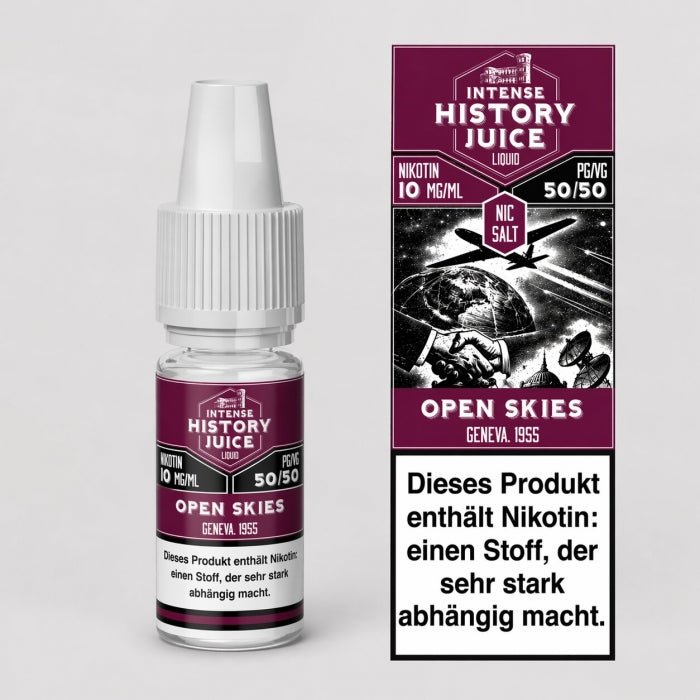 Open Skies Menthol Minze Kühle Nikotinsalzliquid 10ml INTENSE HISTORY JUICE - Smokkie