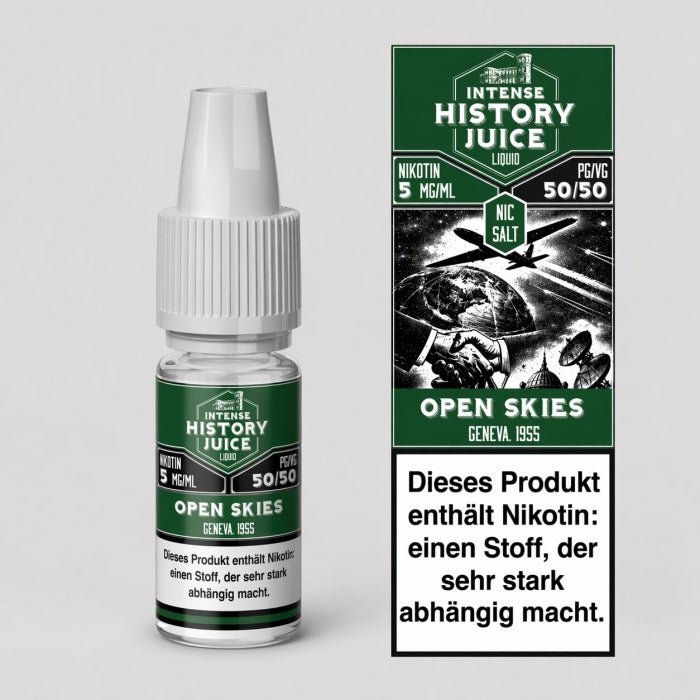 Open Skies Menthol Minze Kühle Nikotinsalzliquid 10ml INTENSE HISTORY JUICE - Smokkie