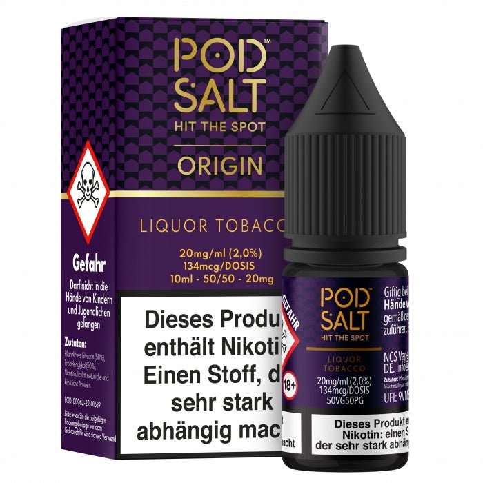 ORIGIN Liqour Tobacco Nikotinsalzliquid POD SALT - Smokkie | eine Marke der Smoke Smart GmbH
