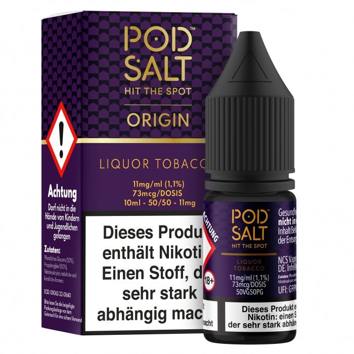 ORIGIN Liqour Tobacco Nikotinsalzliquid POD SALT - Smokkie | eine Marke der Smoke Smart GmbH