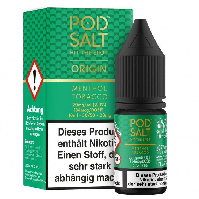 ORIGIN Menthol Tobacco Nikotinsalzliquid POD SALT - Smokkie | eine Marke der Smoke Smart GmbH