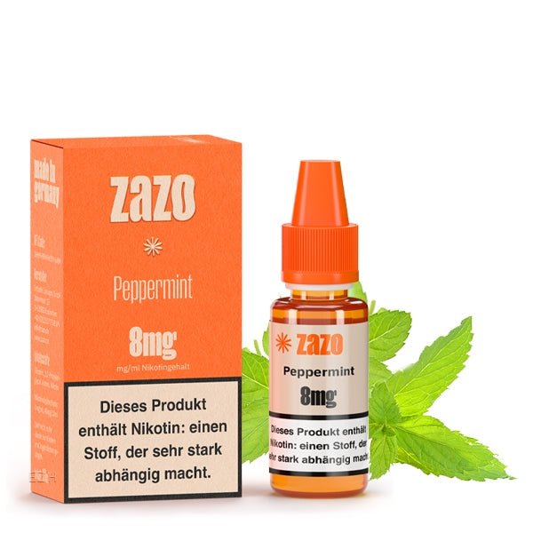 Peppermint ELiquid 10ml von Zazo Made in Germany - Smokkie | eine Marke der Smoke Smart GmbH