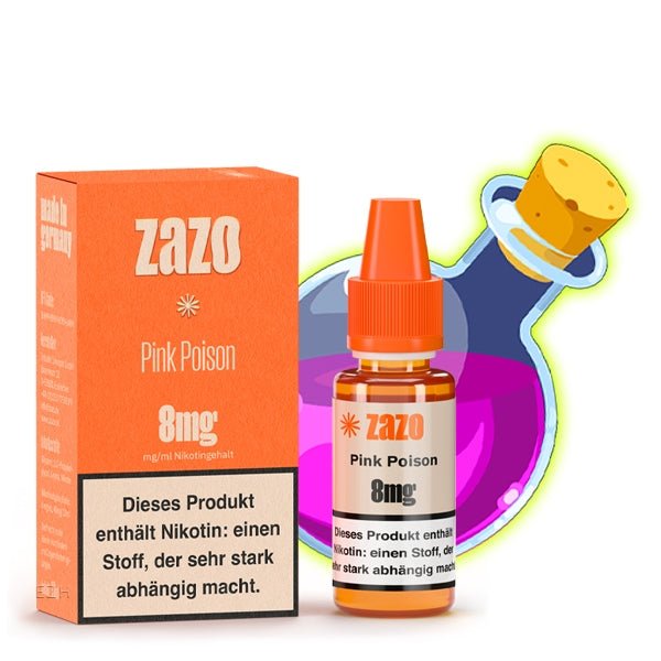 Pink Poison ELiquid 10ml von ZAZO Made in Germany - Smokkie