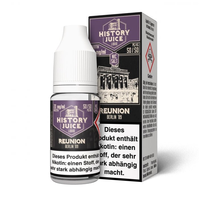 Reunion Tabak Nikotinsalzliquid HISTORY JUICE - Smokkie | eine Marke der Smoke Smart GmbH