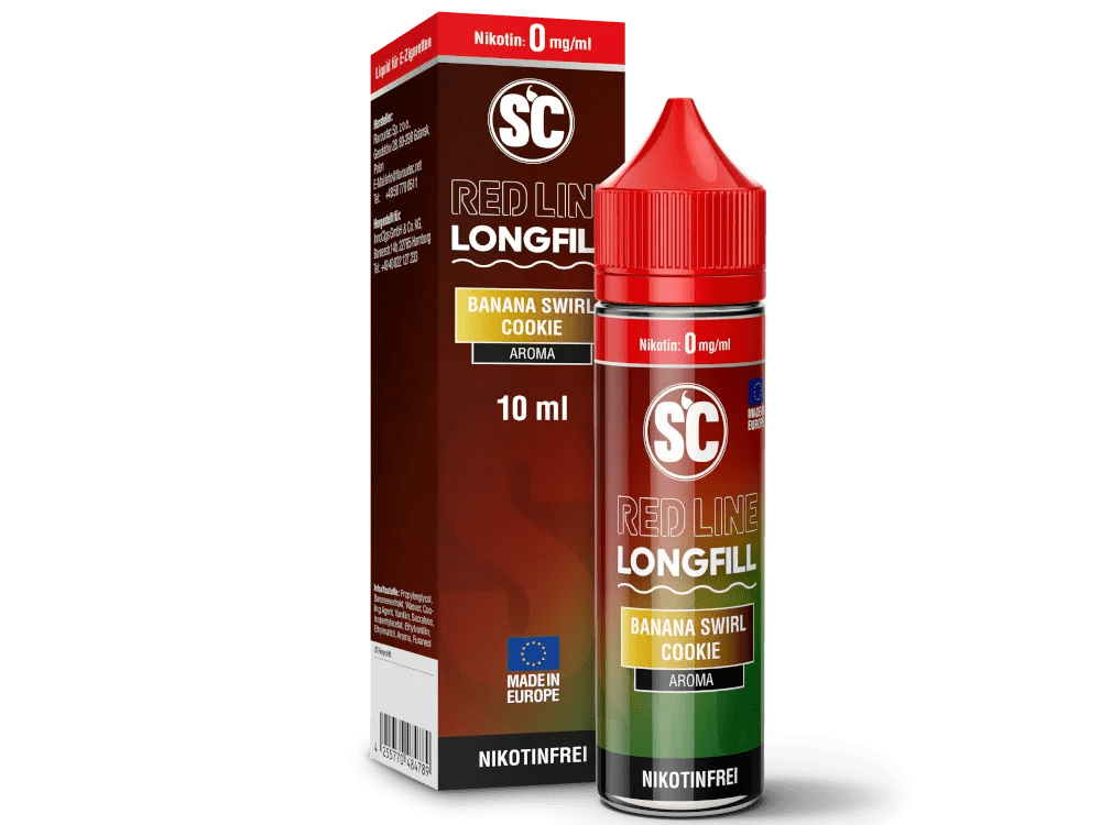 SC Red Line Banana Swirl Cookie Longfill Aroma - Smokkie