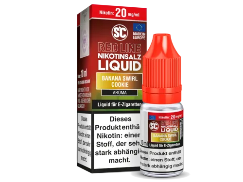 SC Red Line Banana Swirl Cookie Nikotinsalz Liquid - Smokkie