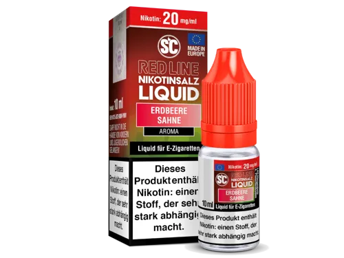 SC Red Line Erdbeere Sahne Nikotinsalz Liquid