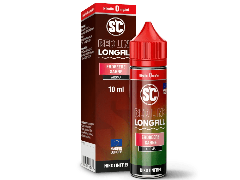 SC Red Line Erdbeere Sahne Longfill Aroma - Smokkie
