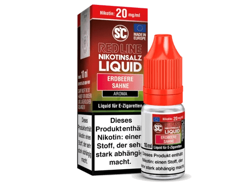 SC Red Line Erdbeere Sahne Nikotinsalz Liquid - Smokkie