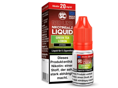 SC Red Line Green Tea Lemon Nikotinsalz Liquid - Smokkie