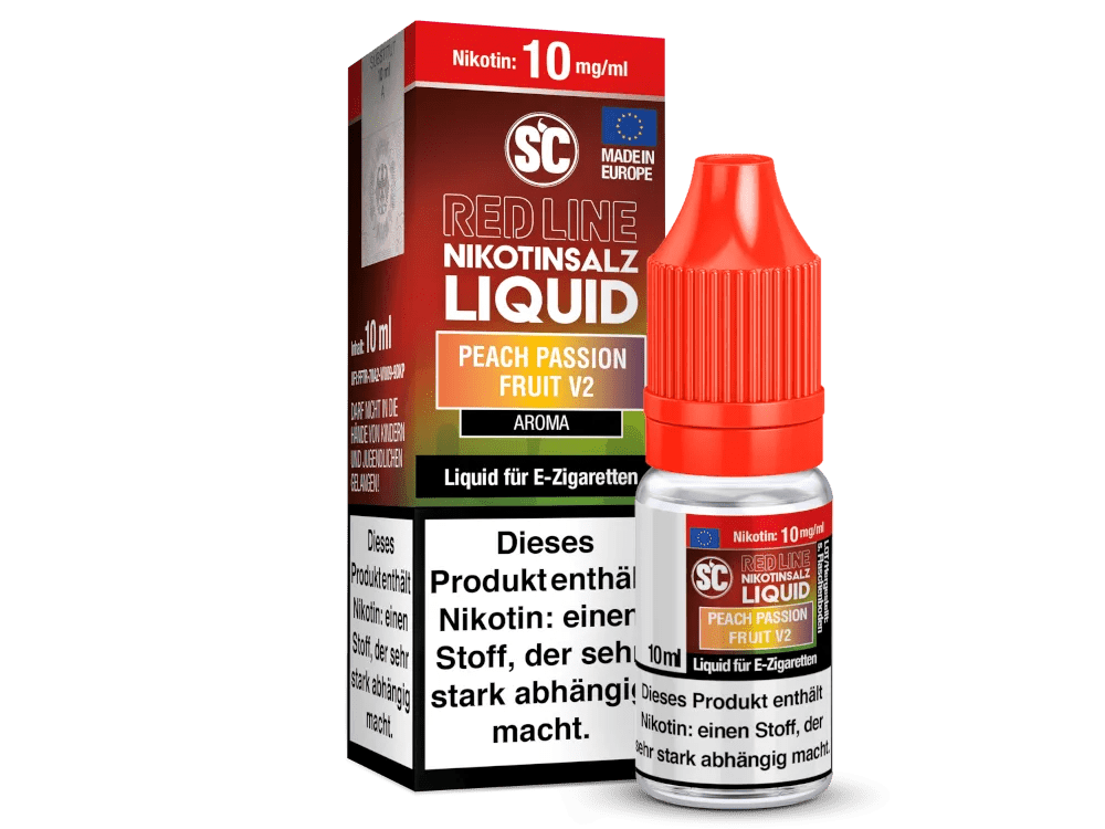 SC Red Line Peach Passion Fruit V2 Nikotinsalz Liquid - Smokkie