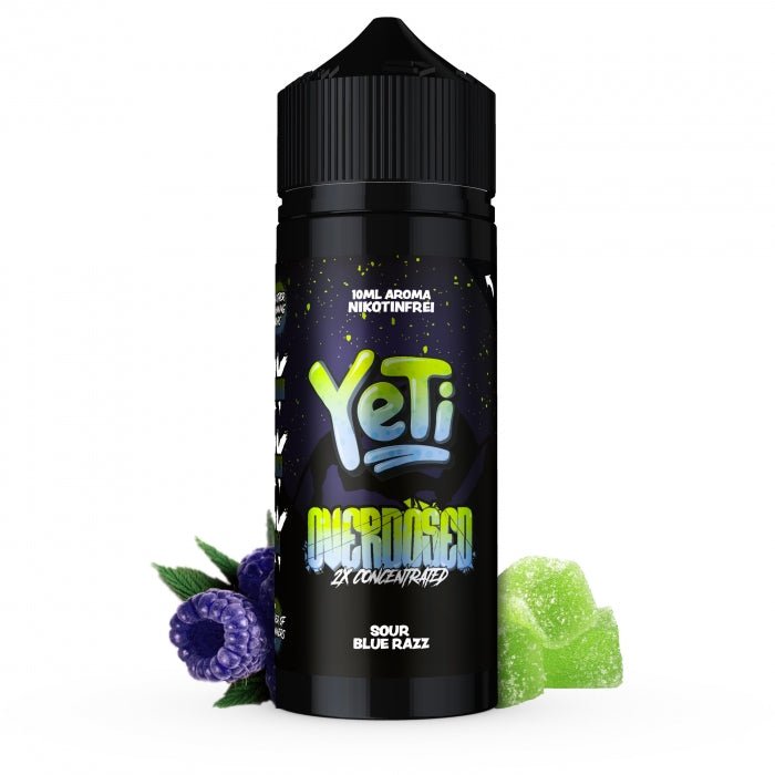 Sour Blue Razz Overdosed LongfillAroma YeTi - Smokkie | eine Marke der Smoke Smart GmbH