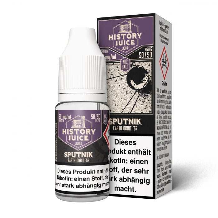 Sputnik rote Früchte Menthol Nikotinsalzliquid HISTORY JUICE - Smokkie | eine Marke der Smoke Smart GmbH