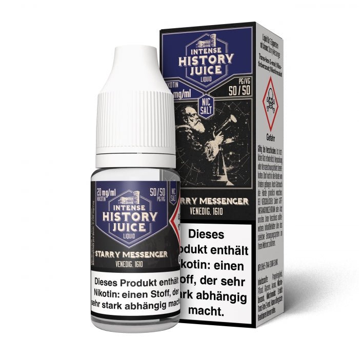 Starry Messenger Grüner Apfel Nikotinsalzliquid INTENSE HISTORY JUICE - Smokkie | eine Marke der Smoke Smart GmbH