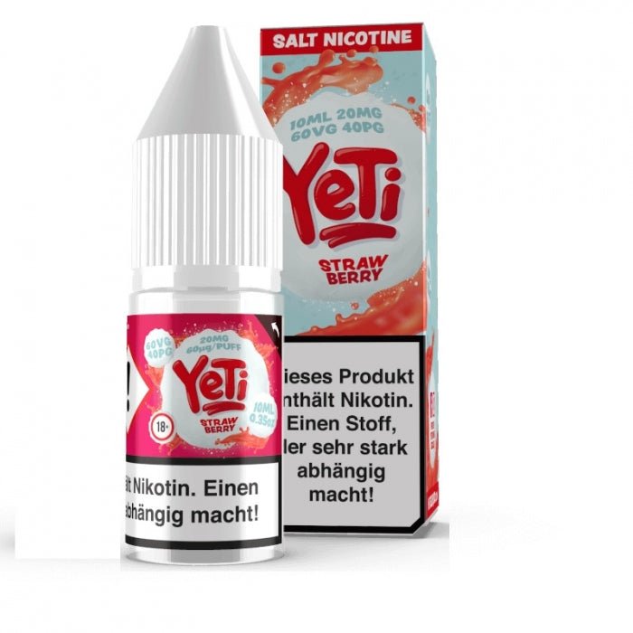 Strawberry 10ml Nikotinsalzliquid Erdbeere Frische Yeti - Smokkie | eine Marke der Smoke Smart GmbH