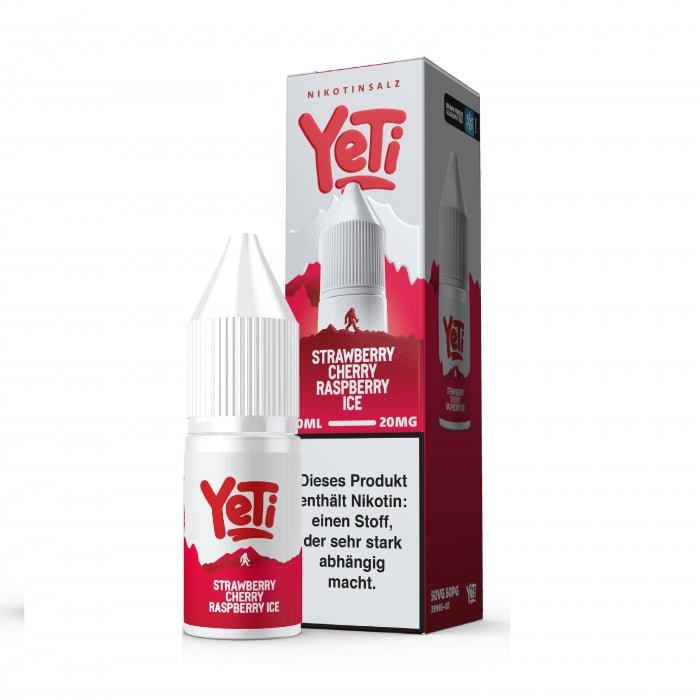 Strawberry Cherry Raspberry Ice 10ml Nikotinsalzliquid Erdbeere Kirsche HimbeereFrische Yeti - Smokkie