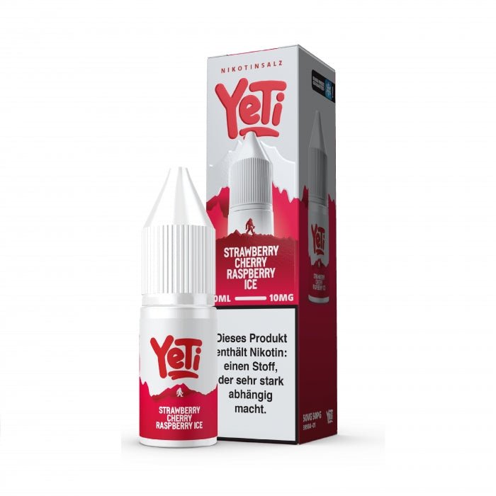 Strawberry Cherry Raspberry Ice 10ml Nikotinsalzliquid Erdbeere Kirsche HimbeereFrische Yeti - Smokkie