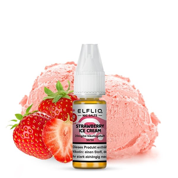 Strawberry Icecream Nikotinsalzliquid (Erdbeereis) - Elfliq (ELFBAR) - Smokkie | eine Marke der Smoke Smart GmbH