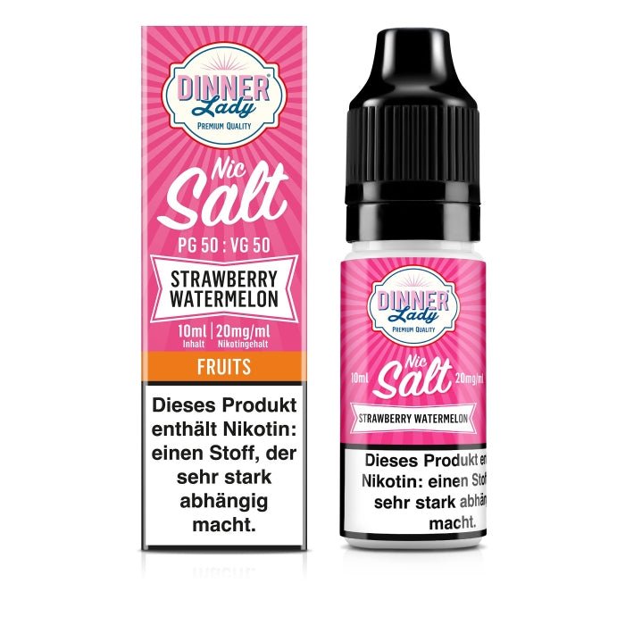 Strawberry Watermelon Nikotinsalzliquid (Erdbeere & Wassermelone) - Dinner Lady - Smokkie | eine Marke der Smoke Smart GmbH